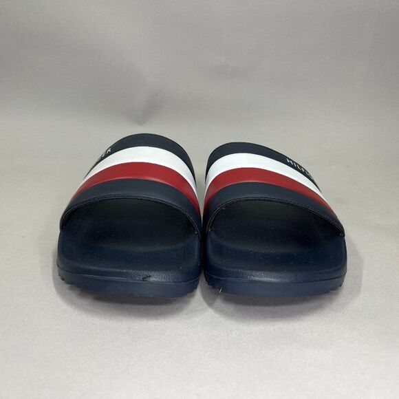 Tommy Hilfiger Rozi Sandals Men's‎ 9 Blue Red White Beach Pool Slide Flip Flops - Picture 2 of 8